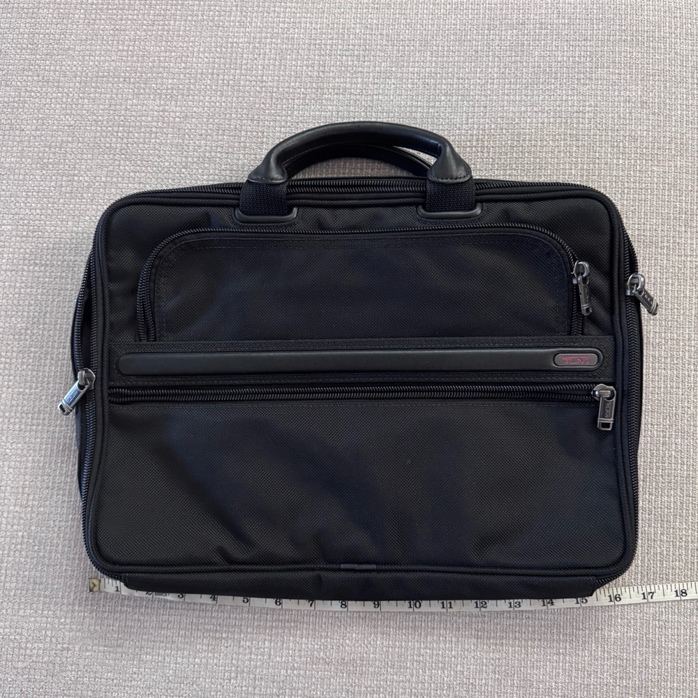 Tumi Black Men's Laptop Sleeve with handles